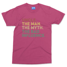 Uncle Gift T-shirt The Man Myth Legend Funny Family Tee Fathers Day Dad Mens Top