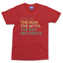 Uncle Gift T-shirt The Man Myth Legend Funny Family Tee Fathers Day Dad Mens Top