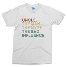Uncle Gift T-shirt The Man Myth Legend Funny Family Tee Fathers Day Dad Mens Top