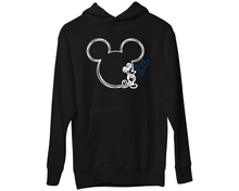 Cute Mickey and Minnie Mouse Love Hearts Matching Couple Hoodies For Christmas