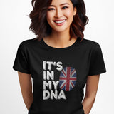 IT'S IN MY DNA T-shirt British Flag Tee Union Jack Top UK Ethnicity Shirt Unisex