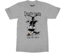 Death Note L Anime T-shirt Light Kira Ryuk Shinigami Japanese Manga Art Unisex Tee