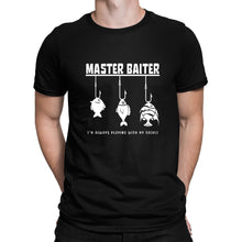 Master Baiter Fishing T-shirt Funny Fisherman Gift Fish Angler Angling Catch Dad