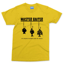 Master Baiter Fishing T-shirt Funny Fisherman Gift Fish Angler Angling Catch Dad