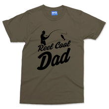Reel Cool Dad T-shirt Funny Father's Fishing Camping Gift Angling Fisherman Tee