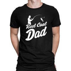 Reel Cool Dad T-shirt Funny Father's Fishing Camping Gift Angling Fisherman Tee