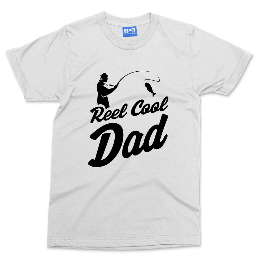 Reel Cool Dad T-shirt Funny Father's Fishing Camping Gift Angling Fisherman Tee