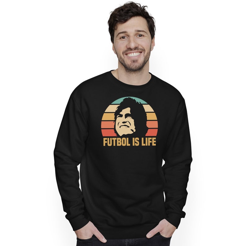 Futbol Is Life Sweatshirt Retro Vintage Footballer Soccer Gift Unisex Football jumper