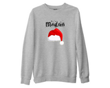 Family Matching Christmas Sweatshirt, Personalised Xmas Top, Santa Hat Jumper