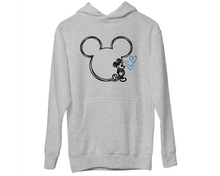 Cute Mickey and Minnie Mouse Love Hearts Matching Couple Hoodies For Christmas