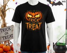 Trick or Treat Evil Pumpkin T-shirt Halloween 2026 Holiday Celebration Tee