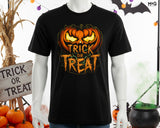 Trick or Treat Evil Pumpkin T-shirt Halloween 2025 Holiday Celebration Tee