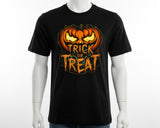Trick or Treat Evil Pumpkin T-shirt Halloween 2025 Holiday Celebration Tee