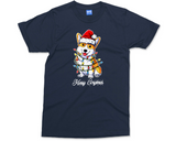 Santa Corgi Christmas T-shirt, Cute Royal Dog Xmas Eve Gift Tee For Dog Lovers