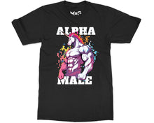 Funny Alpha Male Ironic Unicorn T-shirt Manly Joke Sigma Male Gym Tee For Him