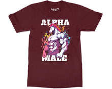 Funny Alpha Male Ironic Unicorn T-shirt Manly Joke Sigma Male Gym Tee For Him