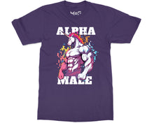 Funny Alpha Male Ironic Unicorn T-shirt Manly Joke Sigma Male Gym Tee For Him