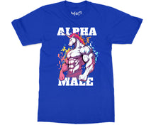 Funny Alpha Male Ironic Unicorn T-shirt Manly Joke Sigma Male Gym Tee For Him