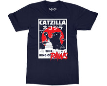 Catzilla Retro Japanese Movie Parody T-shirt Cat Film Kitty Monster Pet Lover Gift Tee