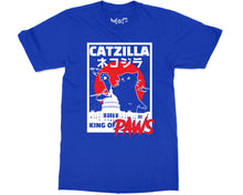 Catzilla Retro Japanese Movie Parody T-shirt Cat Film Kitty Monster Pet Lover Gift Tee