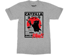 Catzilla Retro Japanese Movie Parody T-shirt Cat Film Kitty Monster Pet Lover Gift Tee