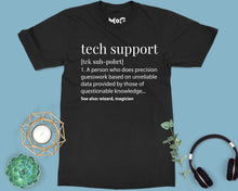 Tech Support Funny Definition Tee for Programmers Unisex Computer Nerd Top