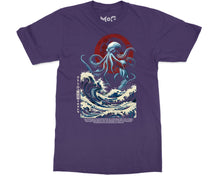Call of Cthulhu Gothic Monster T-shirt Japanese Hokusai Great Wave HP Lovecraft Horror Tee