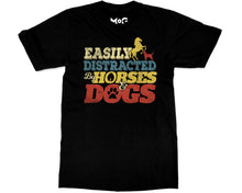 Horse & Dog Owner Lover T-shirt Quote Unisex Tee Funny Equestrian Gift