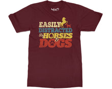 Horse & Dog Owner Lover T-shirt Quote Unisex Tee Funny Equestrian Gift