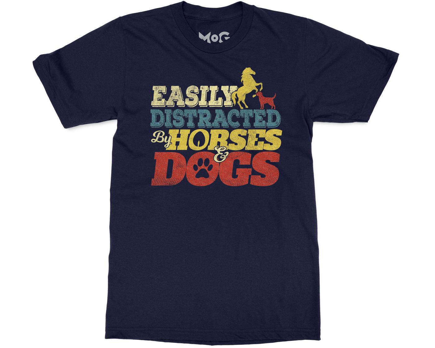 Horse & Dog Owner Lover T-shirt Quote Unisex Tee Funny Equestrian Gift