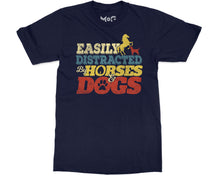 Horse & Dog Owner Lover T-shirt Quote Unisex Tee Funny Equestrian Gift