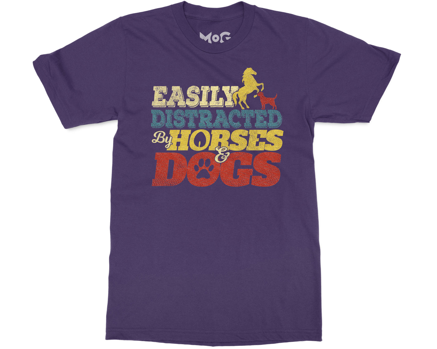Horse & Dog Owner Lover T-shirt Quote Unisex Tee Funny Equestrian Gift