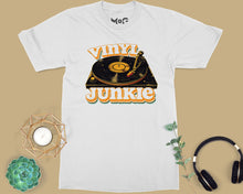 Retro T-shirt with Vinyl DJ Turntable Music Lover Gift Tee for Him Her