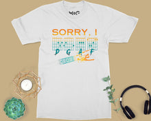 Guitar Joke Sorry I DGAF T-shirt Funny Gifts for Guitarists Musicians