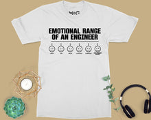 Funny Engineer Emoji T-shirt Sarcastic Engineering No Emotions Joke Gift Tee