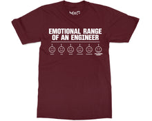 Funny Engineer Emoji T-shirt Sarcastic Engineering No Emotions Joke Gift Tee