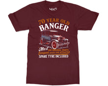 70 Year Old Banger Classic Car T-shirt Funny Vintage Auto Grandpa Gift for Men Father