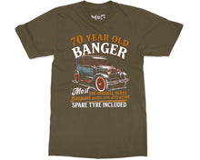 70 Year Old Banger Classic Car T-shirt Funny Vintage Auto Grandpa Gift for Men Father