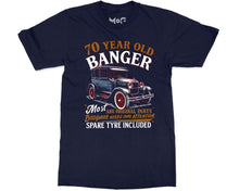 70 Year Old Banger Classic Car T-shirt Funny Vintage Auto Grandpa Gift for Men Father