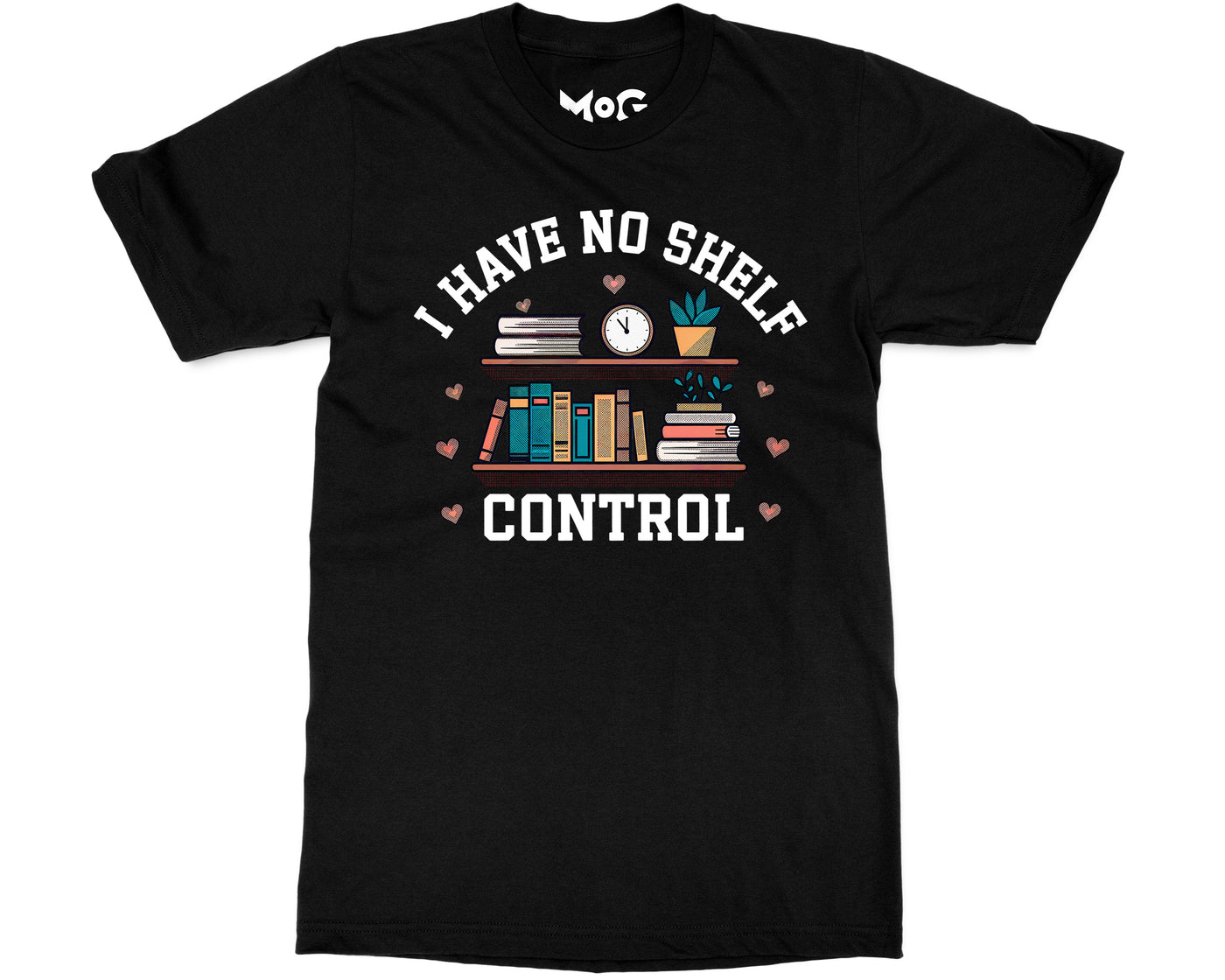 Funny No Shelf Control T-shirt Book Lover School Librarian Reading Gift Tee Top