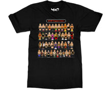 Retro Wrestling Characters Fan T-shirt Wrestlers Group Men Gift Tee