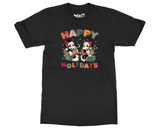 Mickey Minnie Christmas T-shirt Disney Happy Holiday Matching Gift Tee