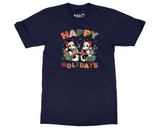 Mickey Minnie Christmas T-shirt Disney Happy Holiday Matching Gift Tee