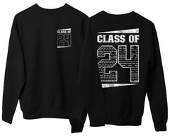 Class of 24 Custom Name Sweatshirt 2024 Leavers Personalised Jumper