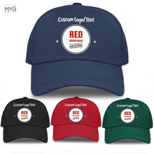 Custom Logo Baseball Cap Red Mountain Arizona Personalised Text Hat for Him Her