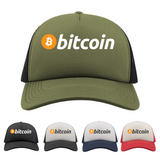 Bitcoin Trucker Cap, Bitcoin Hat, BTC Crypto Currency Coin Logo, Bitcoin Cryptocurrency Trader Investor Gift Idea, Adult Unisex Hat Cap