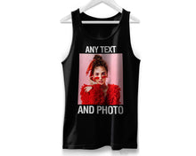 Personalised Tank Top Custom Photo Text Vest Printed Sleeveless Tee