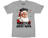 Funny Make Christmas Great Again Santa Donald Trump Xmas Gift T-shirt