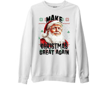 Make Christmas Great Again Santa Donald Trump Funny Slogan Xmas Joke Sweater