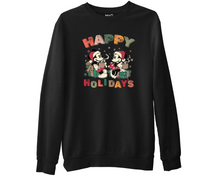 Happy Holidays Disney Sweatshirt | Christmas Mickey Minnie Top Xmas Gift